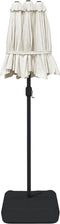vidaXL - Parasol - dubbel - dak - 316x240 - cm - zandwit