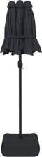 vidaXL - Parasol - dubbel - dak - 316x240 - cm - zwart