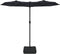 vidaXL - Parasol - dubbel - dak - 316x240 - cm - zwart