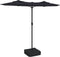 vidaXL - Parasol - dubbel - dak - 316x240 - cm - zwart