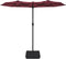 vidaXL - Parasol - dubbel - dak - met - LED - 316x240 - cm - bordeauxrood