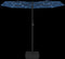 vidaXL - Parasol - dubbel - dak - met - LED - 316x240 - cm - azuurblauw