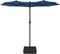 vidaXL - Parasol - dubbel - dak - met - LED - 316x240 - cm - azuurblauw