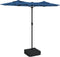 vidaXL - Parasol - dubbel - dak - met - LED - 316x240 - cm - azuurblauw