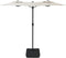 vidaXL - Parasol - dubbel - dak - met - LED - 316x240 - cm - zandwit