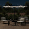 vidaXL - Parasol - dubbel - dak - met - LED - 316x240 - cm - zandwit