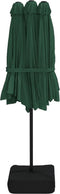 vidaXL - Parasol - dubbel - dak - met - LED - 449x245 - cm - groen