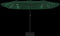 vidaXL - Parasol - dubbel - dak - met - LED - 449x245 - cm - groen