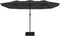 vidaXL - Parasol - dubbel - dak - met - LED - 449x245 - cm - antracietkleurig