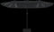 vidaXL - Parasol - dubbel - dak - met - LED - 449x245 - cm - antracietkleurig