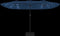 vidaXL - Parasol - dubbel - dak - met - LED - 449x245 - cm - azuurblauw