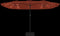 vidaXL - Parasol - dubbel - dak - met - LED - 449x245 - cm - terracottakleurig
