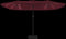 vidaXL - Parasol - dubbel - dak - met - LED - 449x245 - cm - bordeauxrood