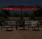 vidaXL - Parasol - dubbel - dak - met - LED - 449x245 - cm - bordeauxrood