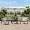 vidaXL - Parasol - dubbel - dak - met - LED - 449x245 - cm - zandwit