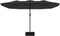 vidaXL - Parasol - dubbel - dak - met - LED - 449x245 - cm - zwart