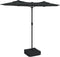 vidaXL - Parasol - dubbel - dak - met - LED's - 316x240 - cm - antracietkleurig