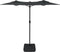 vidaXL - Parasol - dubbel - dak - met - LED's - 316x240 - cm - antracietkleurig