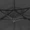 vidaXL - Parasol - dubbel - dak - met - LED's - 316x240 - cm - antracietkleurig