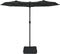 vidaXL - Parasol - dubbel - dak - met - LED's - 316x240 - cm - antracietkleurig