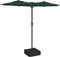 vidaXL - Parasol - dubbel - met - LED's - 316x240 - cm - groen
