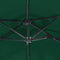 vidaXL - Parasol - dubbel - met - LED's - 316x240 - cm - groen