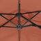 vidaXL - Parasol - dubbel - met - LED's - 316x240 - cm - terracottakleurig