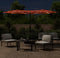 vidaXL - Parasol - dubbel - met - LED's - 316x240 - cm - terracottakleurig