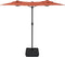 vidaXL - Parasol - dubbel - met - LED's - 316x240 - cm - terracottakleurig