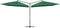 vidaXL - Parasol - dubbel - met - stalen - paal - 250x250 - cm - groen