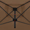 vidaXL - Parasol - dubbel - met - stalen - paal - 250x250 - cm - taupe