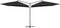 vidaXL - Parasol - dubbel - met - stalen - paal - 250x250 - cm - zwart