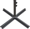 vidaXL - Parasol - dubbel - met - stalen - paal - 250x250 - cm - zwart