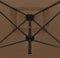 vidaXL - Parasol - dubbel - met - stalen - paal - 250x250 - cm - zwart