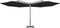 vidaXL - Parasol - dubbel - met - stalen - paal - 600 - cm - antracietkleurig