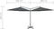 vidaXL - Parasol - dubbel - met - stalen - paal - 600 - cm - antracietkleurig