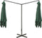vidaXL - Parasol - dubbel - met - stalen - paal - 600x300 - cm - groen