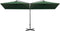 vidaXL - Parasol - dubbel - met - stalen - paal - 600x300 - cm - groen