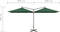 vidaXL - Parasol - dubbel - met - stalen - paal - 600x300 - cm - groen