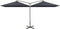 vidaXL - Parasol - dubbel - met - stalen - paal - 600x300 - cm - antracietkleurig