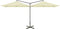 vidaXL - Parasol - dubbel - met - stalen - paal - 600x300 - cm - zandkleurig