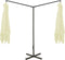 vidaXL - Parasol - dubbel - met - stalen - paal - 600x300 - cm - zandkleurig
