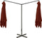 vidaXL - Parasol - dubbel - met - stalen - paal - 600x300 - cm - terracottakleurig