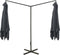 vidaXL - Parasol - dubbel - met - stalen - paal - 600x300 - cm - antracietkleurig