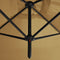 vidaXL - Parasol - dubbel - met - stalen - paal - 600x300 - cm - taupe