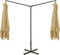 vidaXL - Parasol - dubbel - met - stalen - paal - 600x300 - cm - taupe