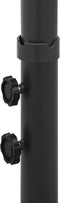 vidaXL - Parasol - dubbel - met - stalen - paal - 600x300 - cm - zwart