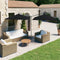 vidaXL - Parasol - dubbel - met - stalen - paal - 600x300 - cm - zwart