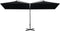 vidaXL - Parasol - dubbel - met - stalen - paal - 600x300 - cm - zwart