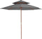 vidaXL - Parasol - dubbeldekker - met - houten - paal - 270 - cm - antraciet